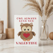 フクロウはいつも君を愛してるバレンタイン シーズンカード