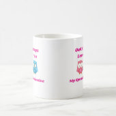 フクロウはいつも君を愛し、バレンタインデーを祝う コーヒーマグカップ (中央)