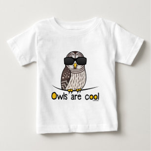 フクロウはクールです! ベビーTシャツ