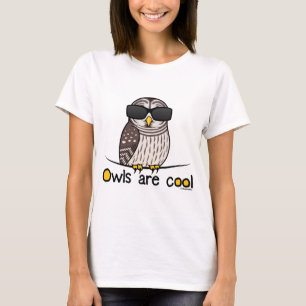 フクロウはクールです! Tシャツ