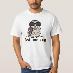 フクロウはクールです! Tシャツ