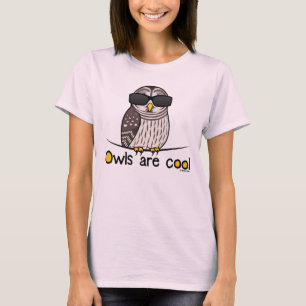 フクロウはクールです! Tシャツ