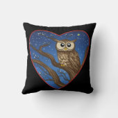 フクロウはティーンの贈り物を愛している クッション (裏面)