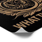 フクロウはフクロウの服装に見えるおもしろいものではない ポスター (角)