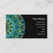 フクロウは万華鏡のように千変万化するパターンを注目します 名刺 (裏面)