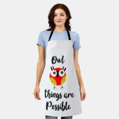 フクロウは可能だ エプロン (着用した状態)