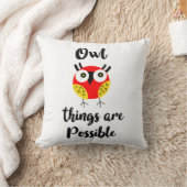 フクロウは可能だ クッション (ブランケット)