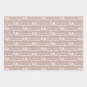 フクロウは常にあなたを愛するママ包装紙シート ラッピングペーパーシート (正面)