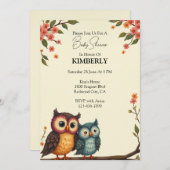 フクロウは常に一緒にいる 招待状 (正面/裏面)