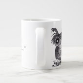フクロウは永遠にあなたを愛する – 専門のマグカップ ジャンボコーヒーマグカップ (裏面)