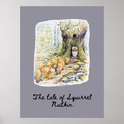 フクロウへの献上品 ポスター (正面)