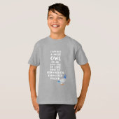 フクロウも早起きも、私は疲れ果てた鳩だ Tシャツ (正面フル)
