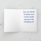 フクロウも祝クリスマス シーズンカード (内部)