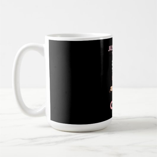 フクロウを愛する女の子 コーヒーマグカップ (左)