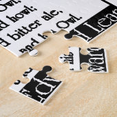 フクロウを持つ老人がありました ジグソーパズル (側面)