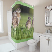 フクロウを掘り進むこと シャワーカーテン (インサイチュ)