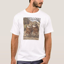 フクロウを掘り進むこと Tシャツ