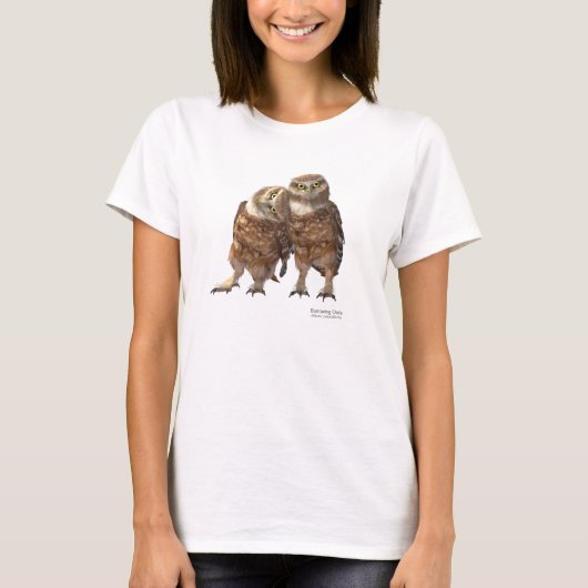 フクロウを掘り進むこと Tシャツ (正面)