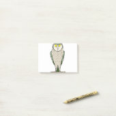 フクロウを見る ポストイット (デスク上)