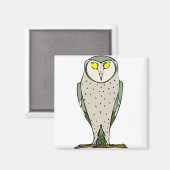 フクロウを見る マグネット (正面/裏面)