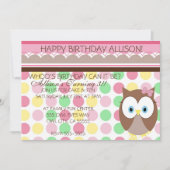 フクロウアイズ招待状 招待状 (正面)