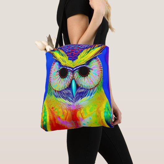 フクロウアートトート財布 トートバッグ (クローズアップ)