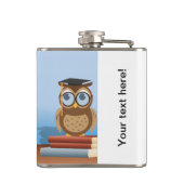 フクロウイラストレーション フラスク (裏面)