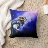 フクロウインブルー装飾用クッション クッション (ブランケット)