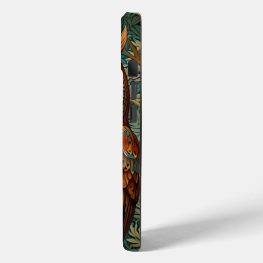 フクロウエレガントォウの森の緑 Case-Mate iPhoneケース (裏面 / 左)