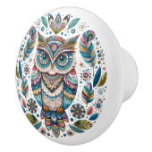 フクロウエレガントセラミックのノブ セラミックノブ (右)