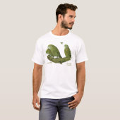 フクロウオウムおよびひよこ Tシャツ (正面フル)