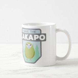 フクロウオウムのコーヒー・マグを救って下さい コーヒーマグカップ