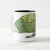 フクロウオウムのマグ ツートーンマグカップ (正面左)