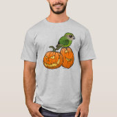 フクロウオウムハロウィン Tシャツ (正面)
