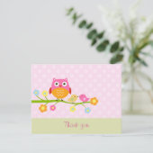 フクロウオンブランチサンキューカード サンキューカード (スタンド正面)