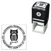 フクロウオンブランチ名差出人住所 セルフインキングスタンプ (インサイチュ)