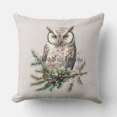 フクロウオンブランチ クッション (正面)