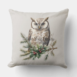 フクロウオンブランチ クッション