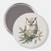 フクロウオンブランチ マグネット (正面/裏面)