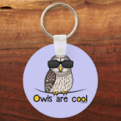 フクロウカッコいい! キーホルダー (正面)