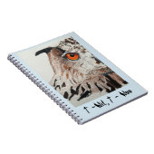 フクロウカバーが付いているノート ノートブック (右側)