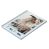 フクロウカバーが付いているノート ノートブック (左側)