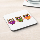 フクロウカラフルズ コースター (左側)