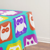 フクロウカラフルパターン テーブルクロス (インサイチュ)