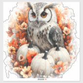 フクロウカントリーカボチャ シール (シート)