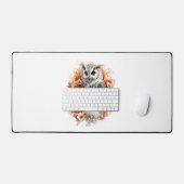 フクロウカントリーカボチャ デスクマット (キーボード&マウス)