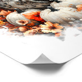 フクロウカントリーカボチャ ポスター (角)