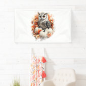 フクロウカントリーカボチャ 横断幕 (インサイチュ)