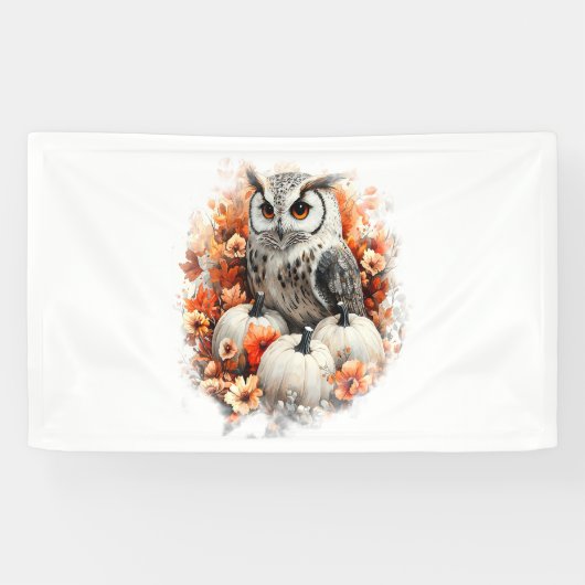 フクロウカントリーカボチャ 横断幕 (横)