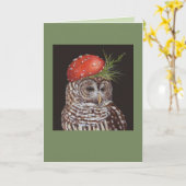 フクロウカードをアメリー カード (黄色い花)